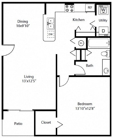 Floor plan layout diagram for 1A Renovation 3